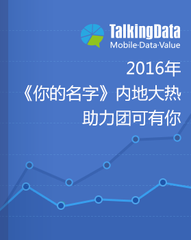 TalkingData-2016年《你的名字》内地大热，助力团可有你