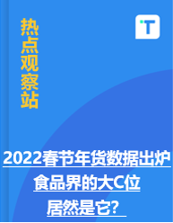  The 2022 Spring Festival annual goods data is released, which is the top C in the food industry?